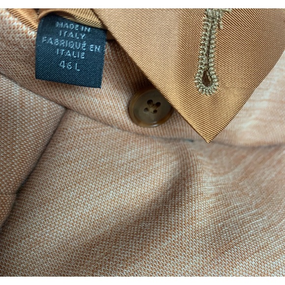 Loro Piana x Saks Fifth Avenue Chiffon Orange Wool Sport Coat Italy 46 L - Picture 11 of 15
